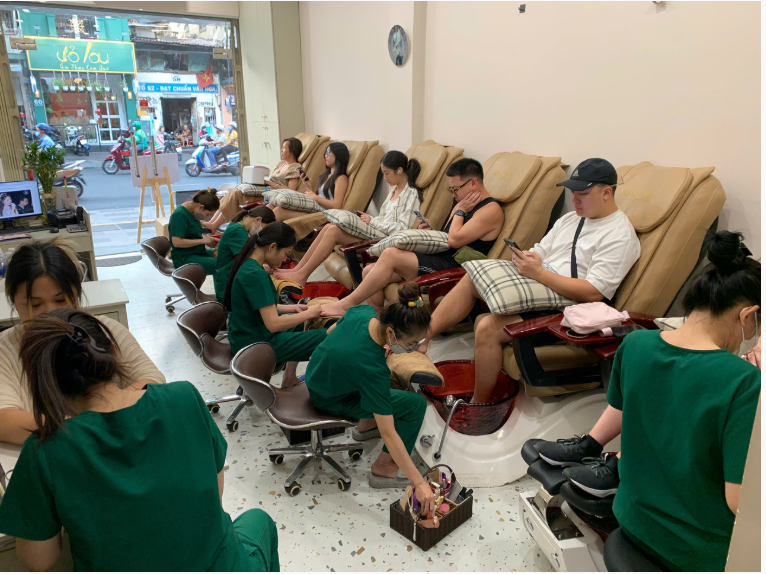 Professional nail services for international clients in Saigon