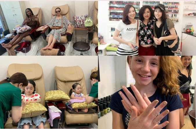 nail salon open late in District 1